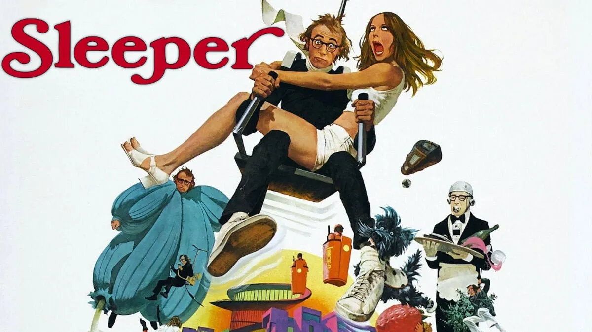 Постер фильма Вуди Аллена Спящий Постер фильма Вуди Аллена Спящий